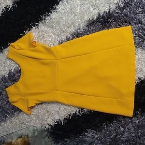Zara mustard mini dress